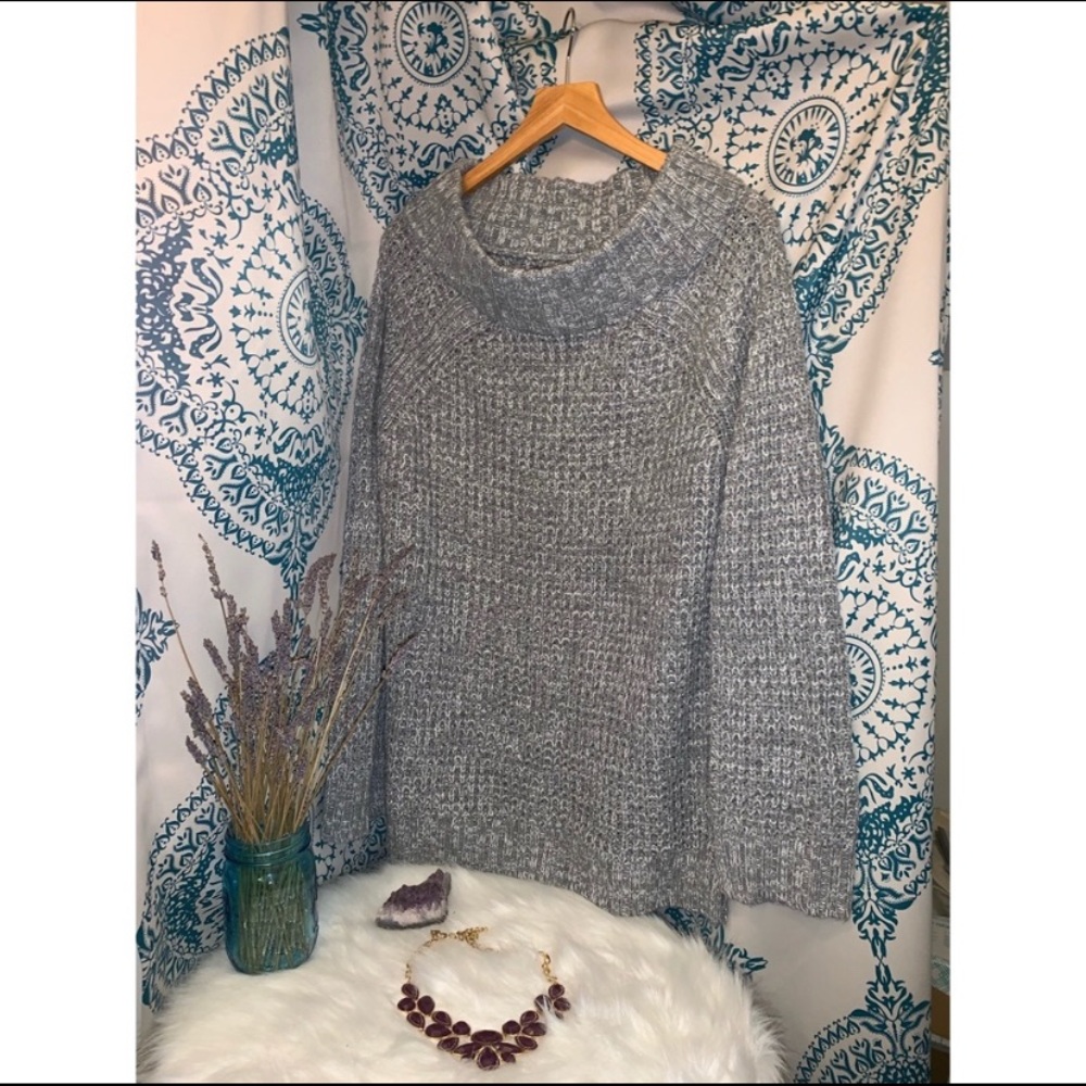 🔆 Michael Stars Grey Chunky Sweater Size XS/S NWT